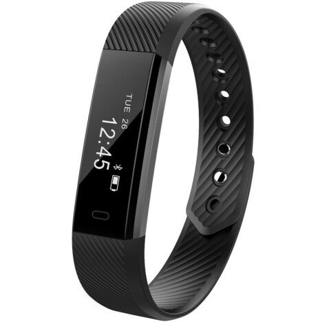 Bratara Fitness iUni ID115 Plus, Display OLED, Bluetooth, Pedometru, Monitorizare puls, Notificari,