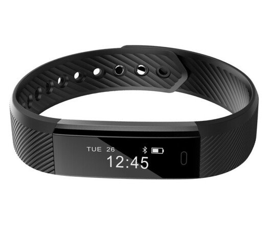 Bratara Fitness iUni ID115 Plus, Display OLED, Bluetooth, Pedometru, Monitorizare puls, Notificari,